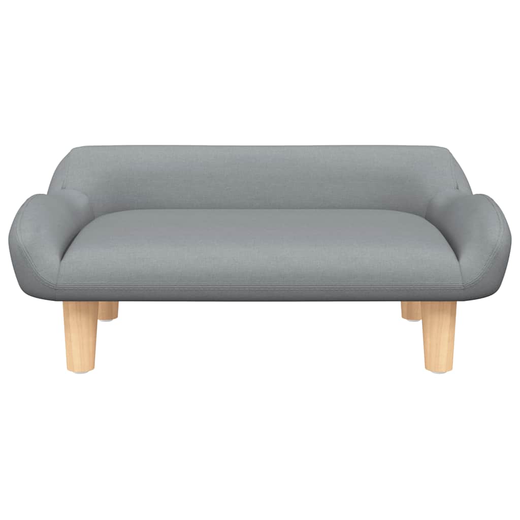 Vidaxl Dog Basket 70x40x24 cm tissu gris clair