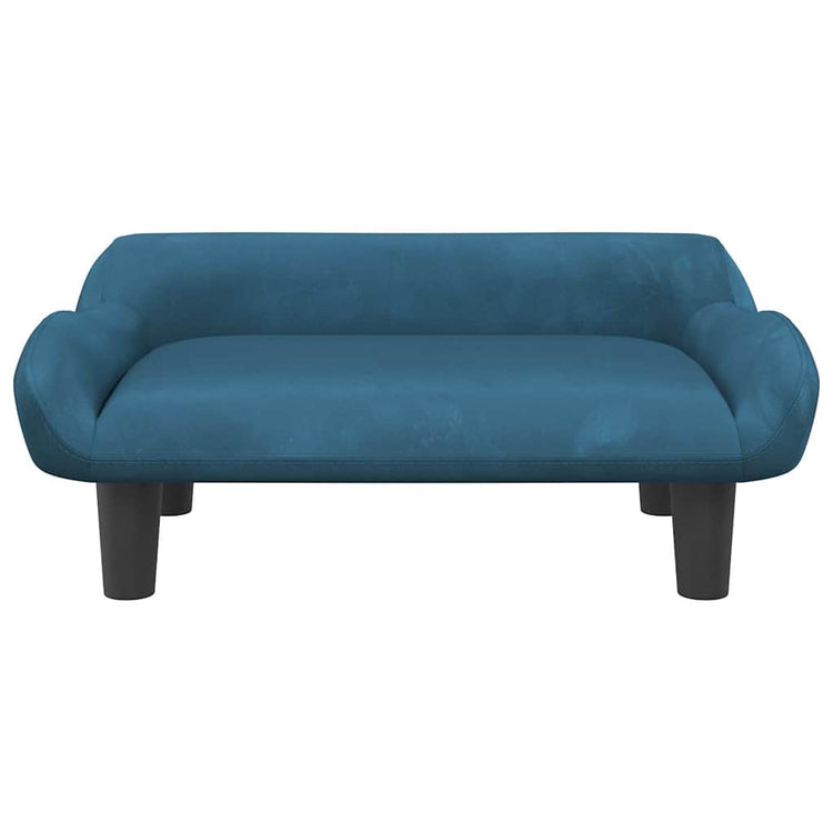 Vidaxl Dog Basket 70x40x24 cm Velvet bleu