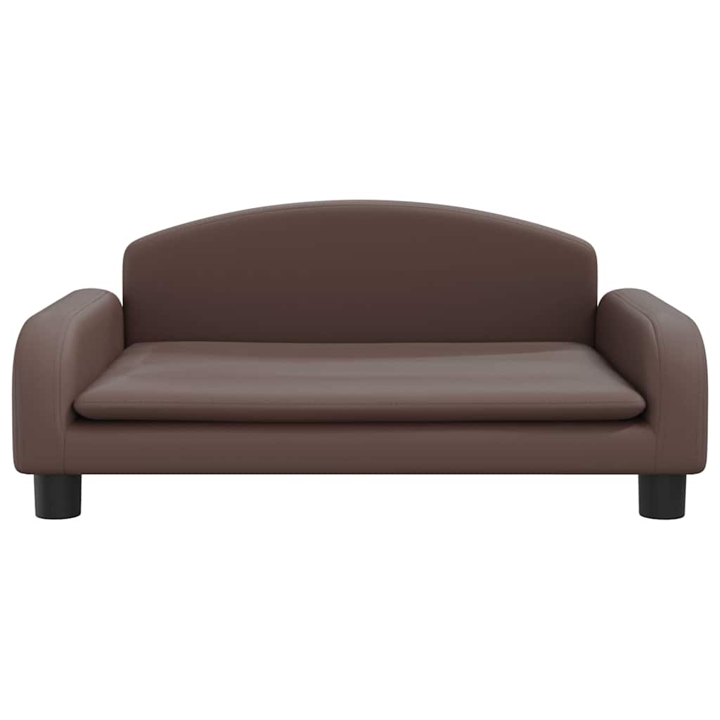 Vidaxl Dog Basket 70x45x30 cm en cuir artificiel marron