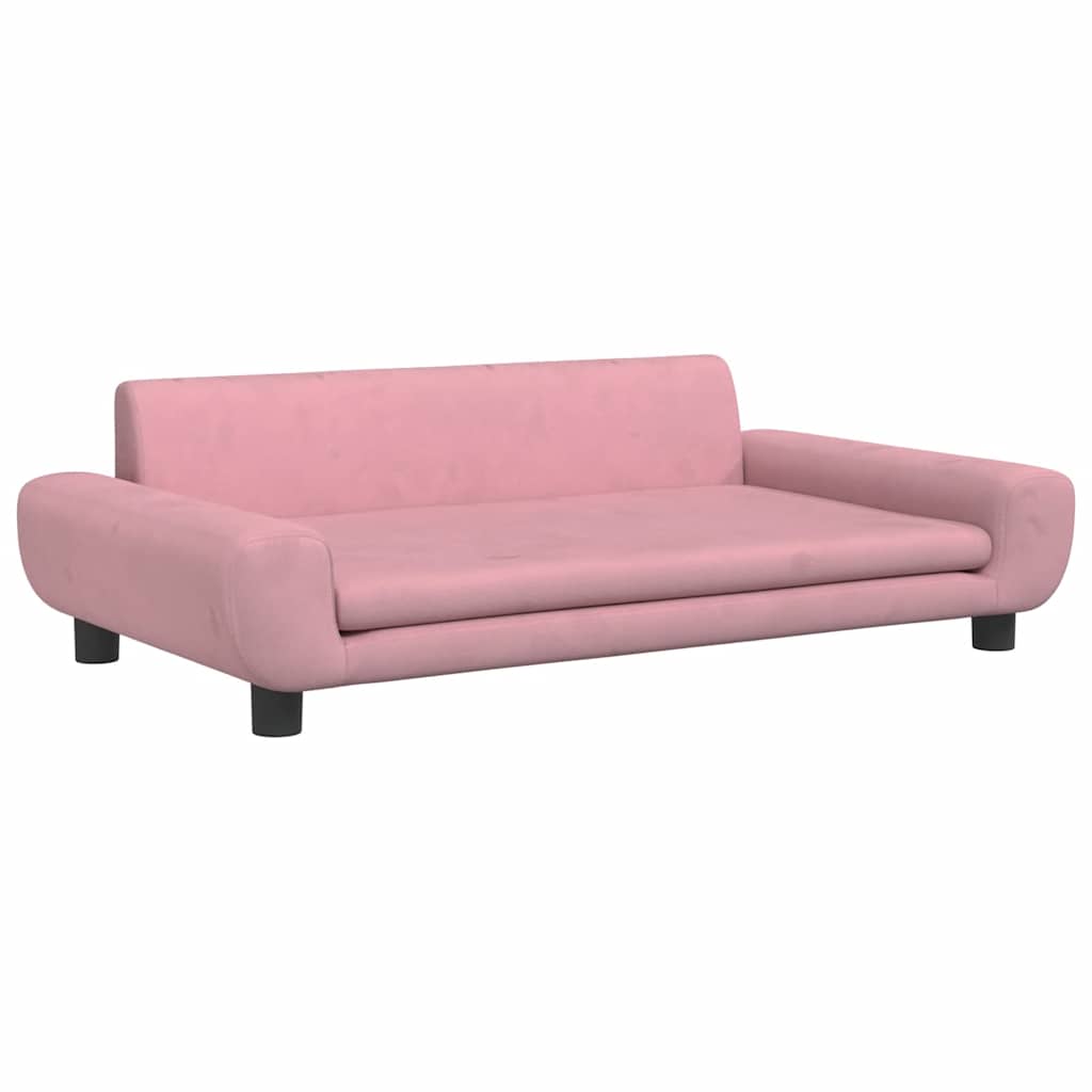 Vidaxl Dog Basket 100x54x33 cm en velours rose