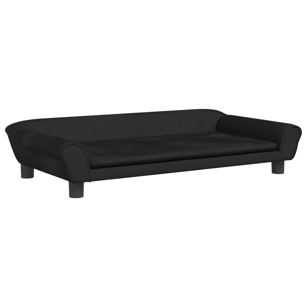 Vidaxl Dog Basket 100x50x21 cm Velvet noir