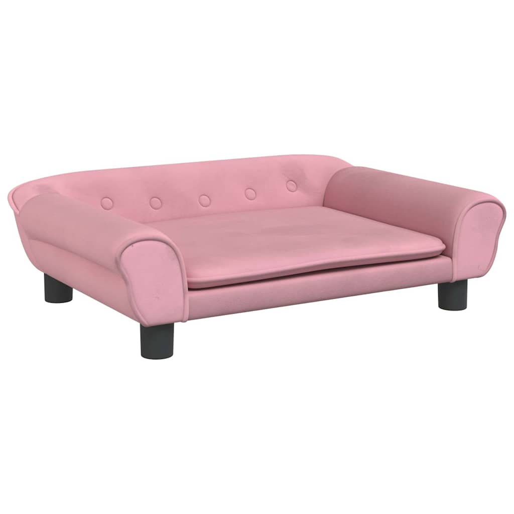 Vidaxl Dog Basket 70x48x22 cm en velours rose