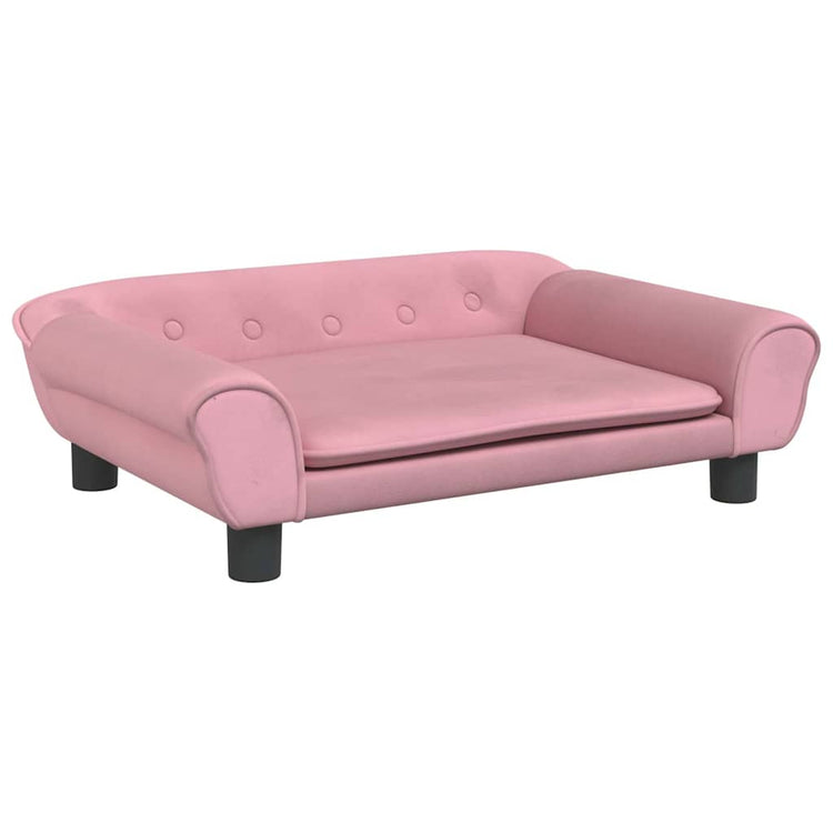 Vidaxl Dog Basket 70x48x22 cm en velours rose