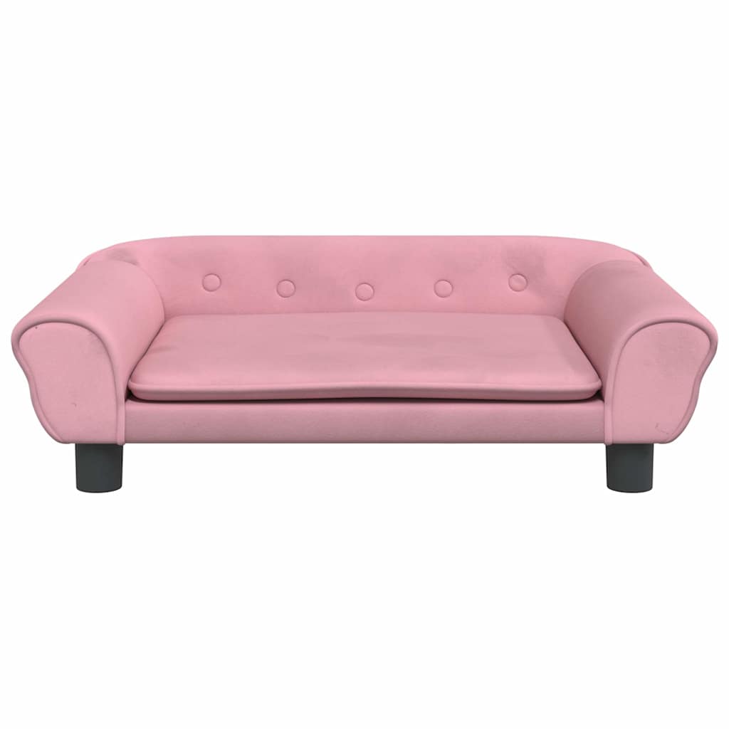 Vidaxl Dog Basket 70x48x22 cm en velours rose