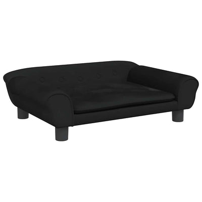 Vidaxl Dog Basket 70x48x22 cm Velvet noir