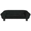 Vidaxl Dog Basket 70x48x22 cm Velvet noir