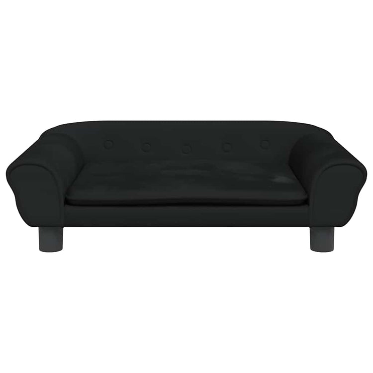 Vidaxl Dog Basket 70x48x22 cm Velvet noir
