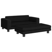 Panier de chien vidaxl avec extension 100x50x30 cm en velours noir - afbeelding 2
