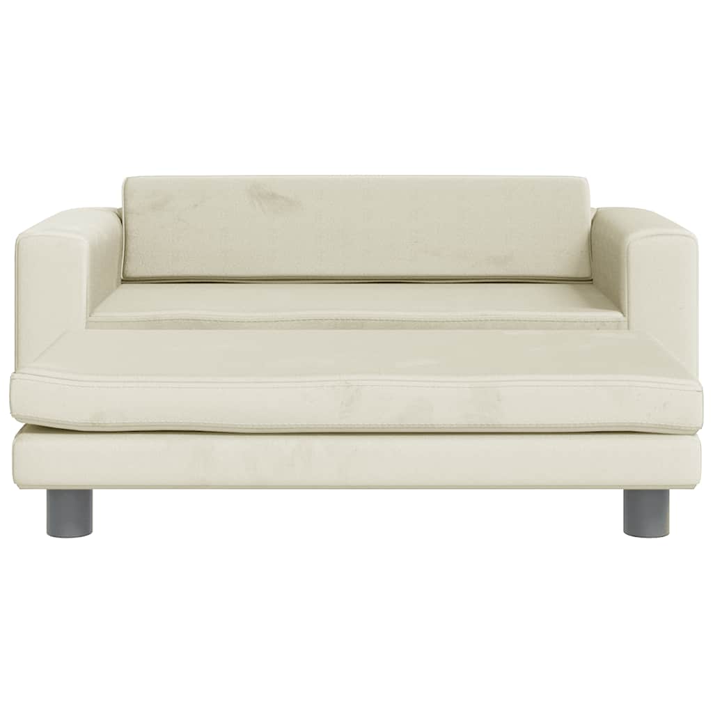 Panier de chien vidaxl avec extension 100x50x30 cm Crème en velours -colore
