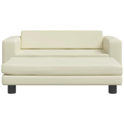 Vidaxl Dog Panier avec extension 100x50x30 cm Crème en cuir artificiel -colored - afbeelding 3