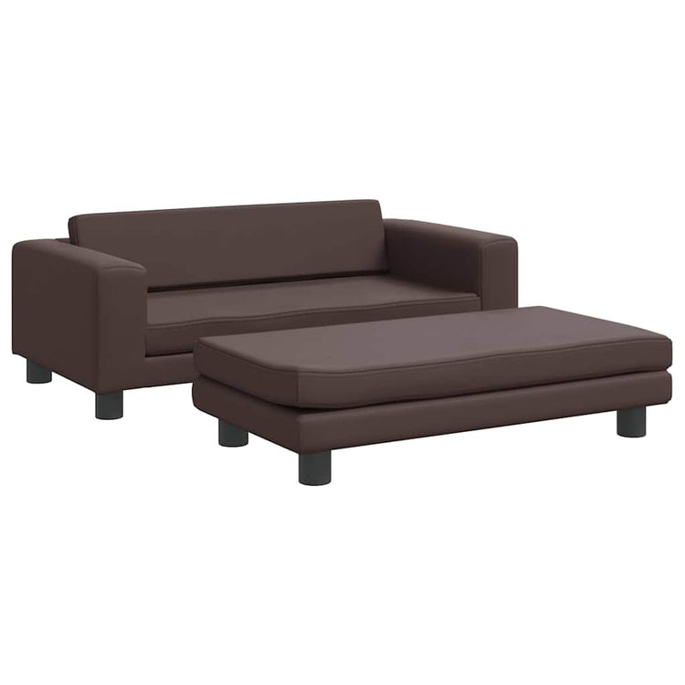 Panier de chien vidaxl avec extension 100x50x30 cm en cuir artificiel marron