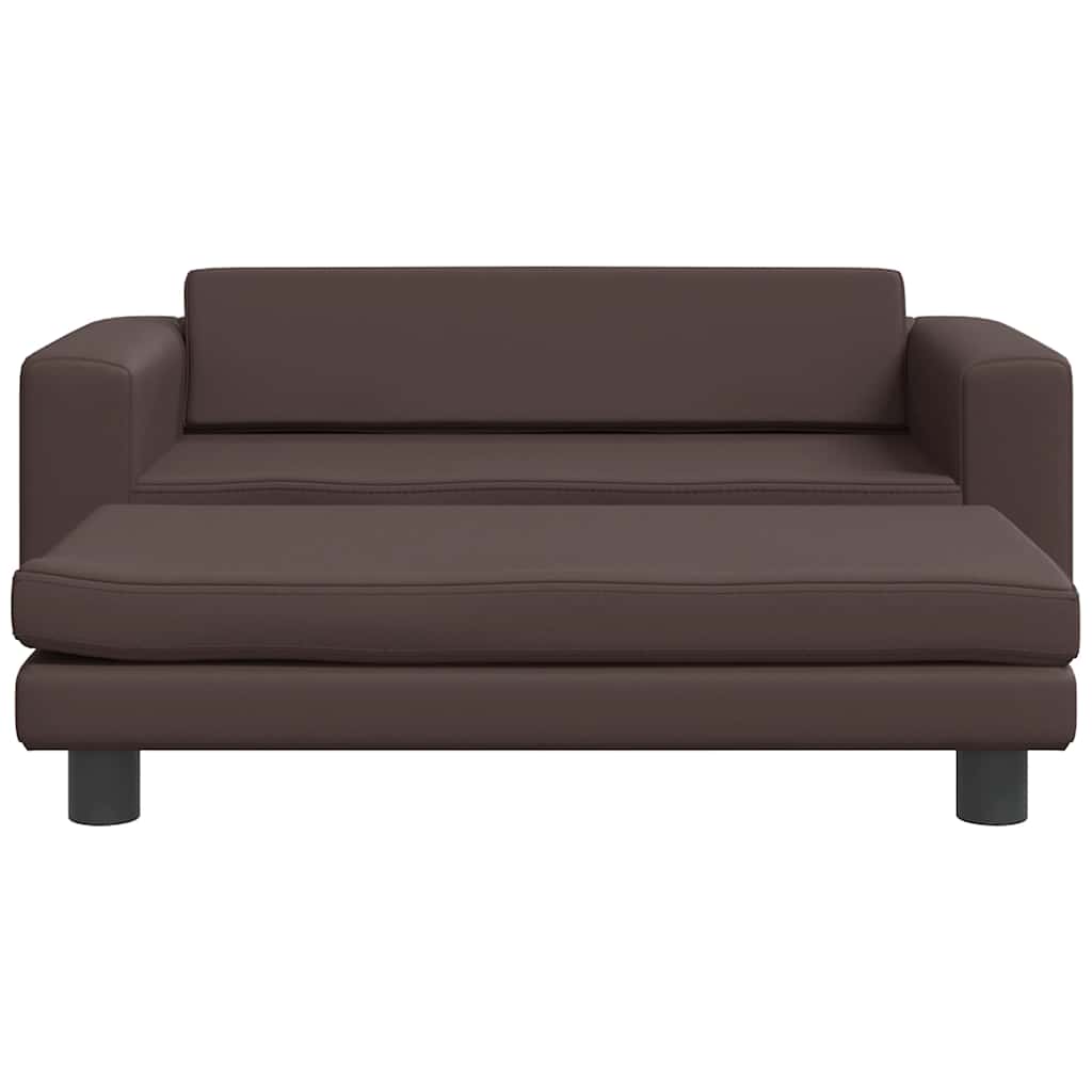 Panier de chien vidaxl avec extension 100x50x30 cm en cuir artificiel marron