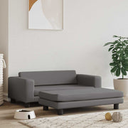 Vidaxl Dog Panier avec extension 100x50x30 cm en cuir artificiel gris - afbeelding 1