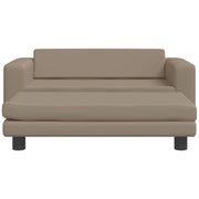 Vidaxl Dog Panier avec extension 100x50x30 cm Cappuccino en cuir artificiel - afbeelding 3