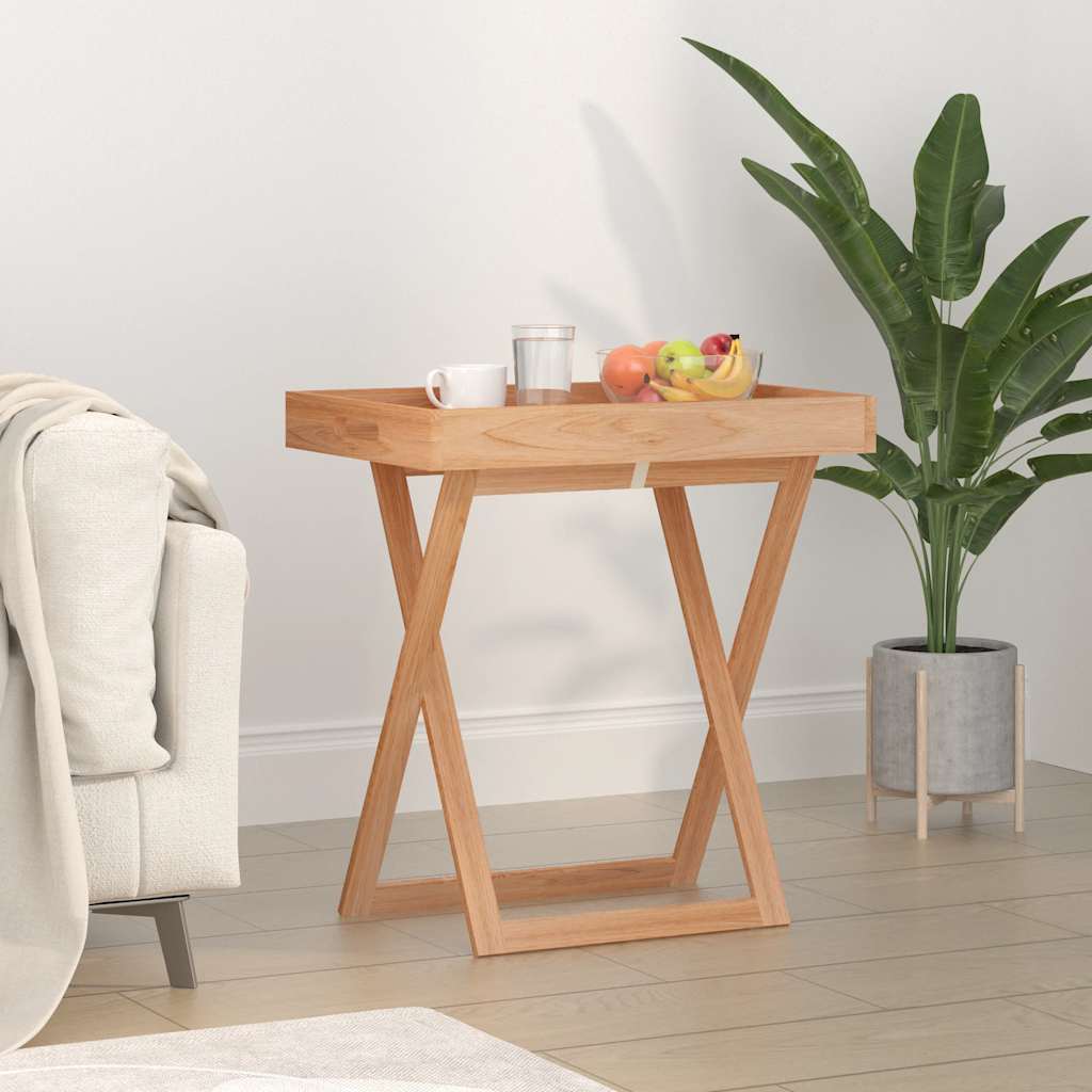 Table du plateau Vidaxl pliable 52x36x56,5 cm Bois de noyer
