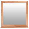 Miroir mural Vidaxl 55x55 cm en bois de noyer massif