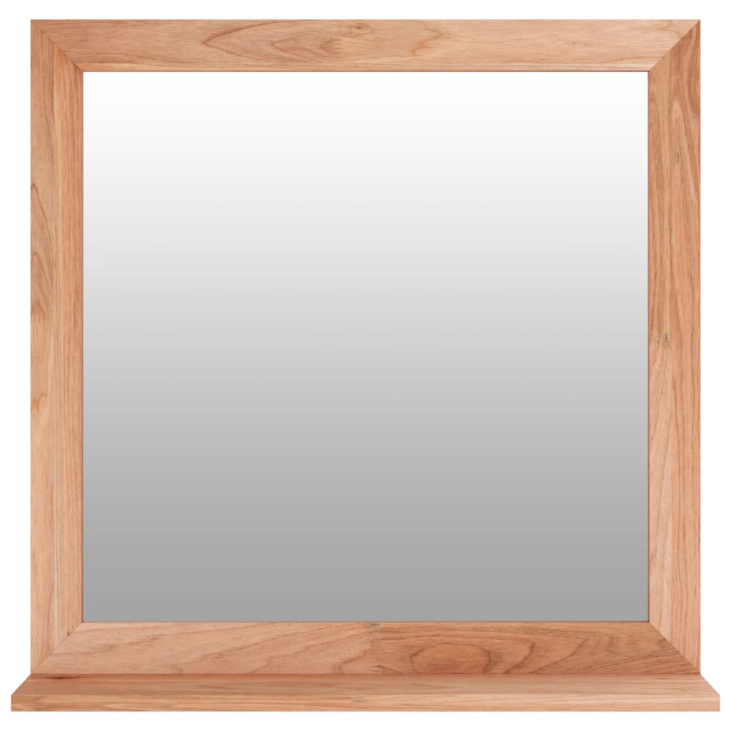 Miroir mural Vidaxl 55x55 cm en bois de noyer massif