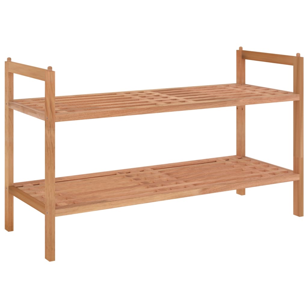 Rack à chaussures Vidaxl 69x27x41 cm Bois de noyer massif