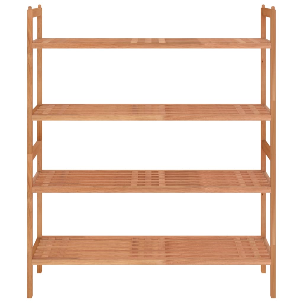 Racks de chaussures Vidaxl 2 PCS 69x27x41 cm Bois de noyer massif