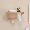 Rack de serviette Vidaxl 60x30x35 cm en bois de noyer massif