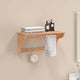 Rack de serviette Vidaxl 60x30x35 cm en bois de noyer massif