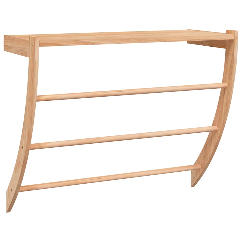 Rack de serviette Vidaxl 60x25.5x49 cm en bois de noyer massif