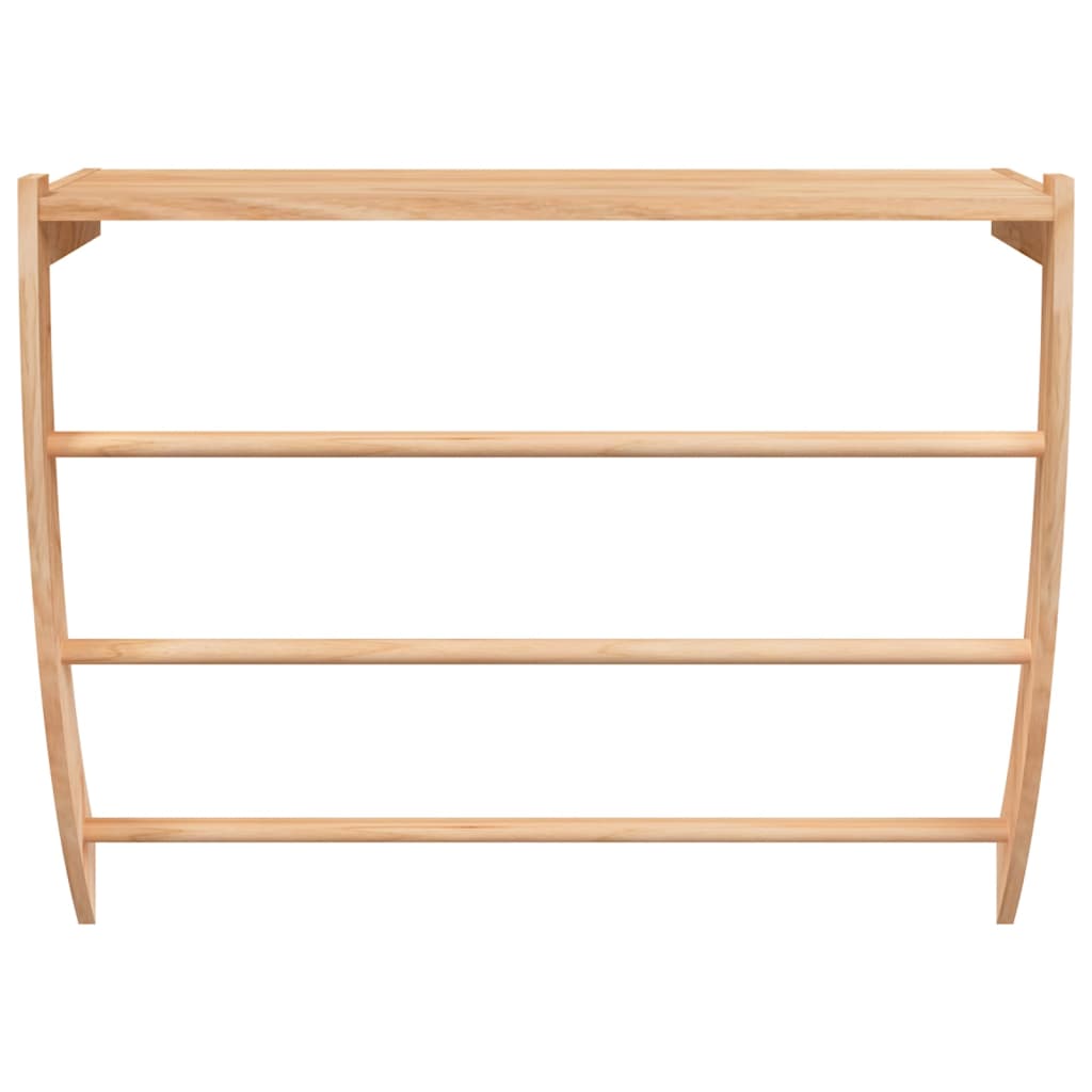 Rack de serviette Vidaxl 60x25.5x49 cm en bois de noyer massif