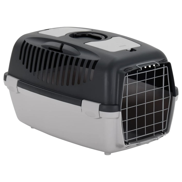 Vidaxl Voyage Basket 61x40x38 cm en polypropène gris et noir