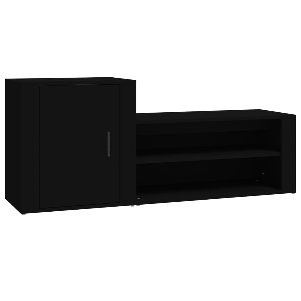 Armoire à chaussures Vidaxl 130x35x54 cm Bois de bois de propriété