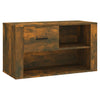 Armoire à chaussures Vidaxl 80x35x45 cm en bois de bois de chêne fumé coloré