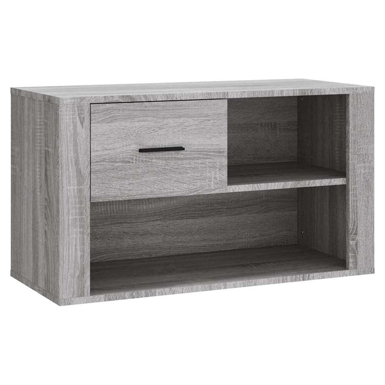 Armoire à chaussures vidaxl 80x35x45 cm en bois de bois de gris sonoma