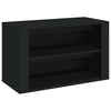 Rack à chaussures Vidaxl 75x35x45 cm Black transformé en noir