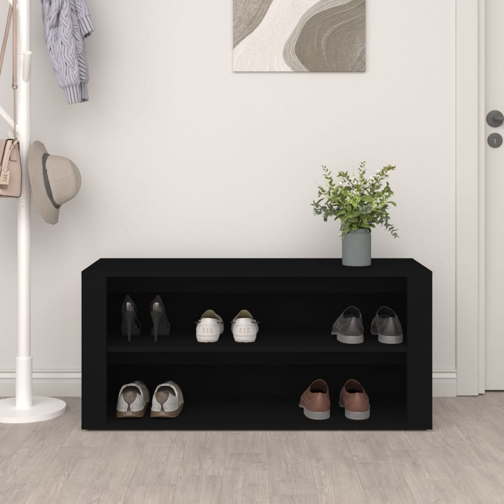 Rack à chaussures Vidaxl 100x35x45 cm Bois de bois