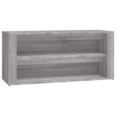 Rack à chaussures Vidaxl 100x35x45 cm en bois coupé gris sonoma chêne couleur