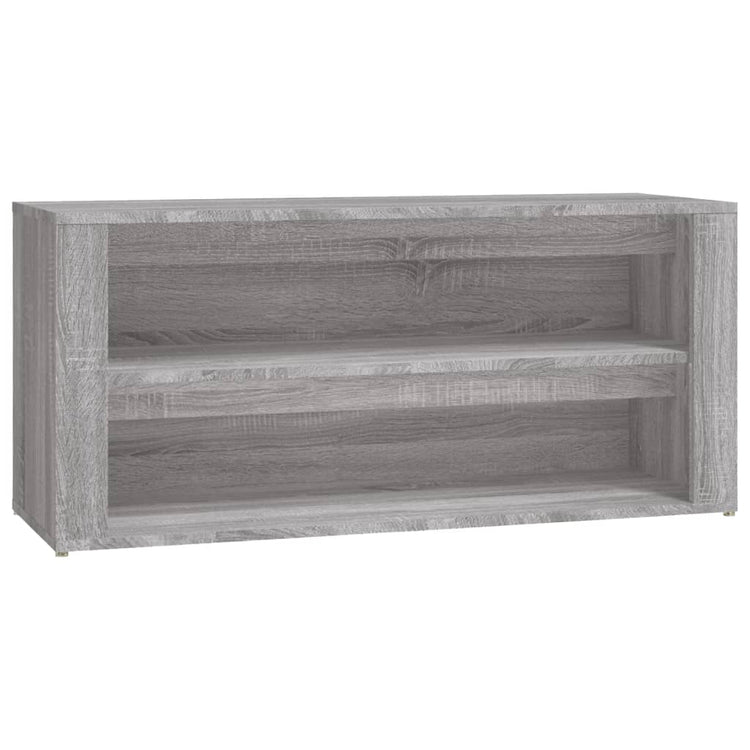 Rack à chaussures Vidaxl 100x35x45 cm en bois coupé gris sonoma chêne couleur