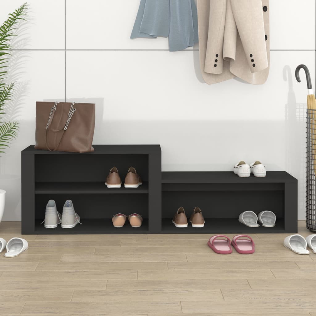 Armoire à chaussures Vidaxl 150x35x45 cm Bois de bois de propriété
