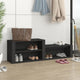 Armoire à chaussures Vidaxl 150x35x45 cm Bois de bois de propriété