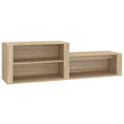 Armoire à chaussures Vidaxl 150x35x45 cm en bois de bois de chêne sonoma coloré - afbeelding 2
