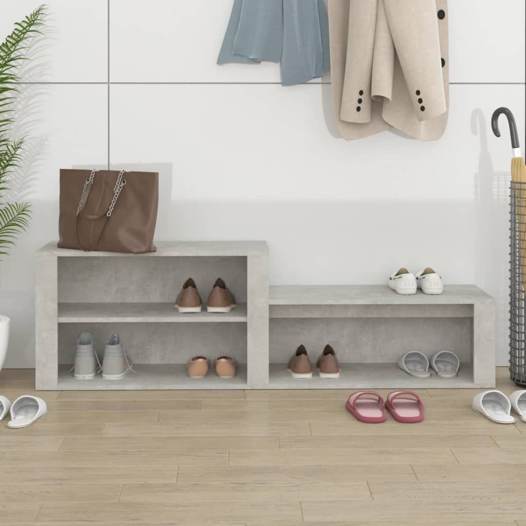 Armoire à chaussures Vidaxl 150x35x45 cm Prix en béton en bois édité