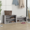 Armoire à chaussures Vidaxl 150x35x45 cm en bois de bois de gris sonoma