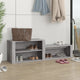 Armoire à chaussures Vidaxl 150x35x45 cm en bois de bois de gris sonoma