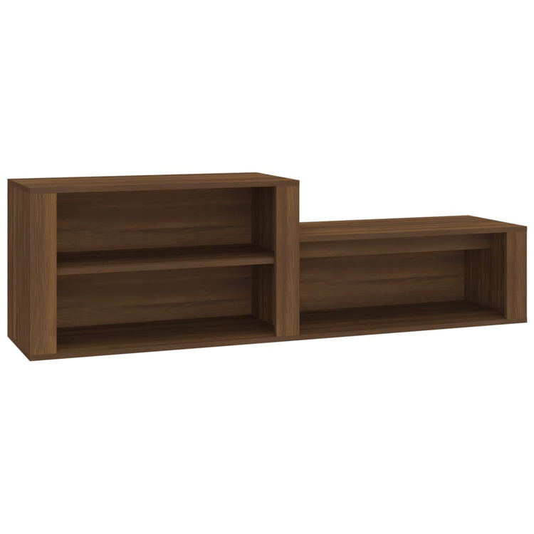 Armoire à chaussures Vidaxl 150x35x45 cm Couleur de chêne brun coupé en bois coupé