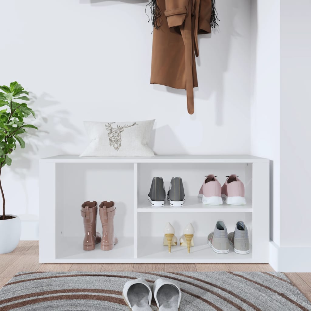 Armoire à chaussures vidaxl 100x35x45 cm en bois de bois propriété
