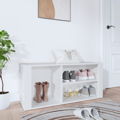 Armoire à chaussures vidaxl 100x35x45 cm en bois de bois propriété