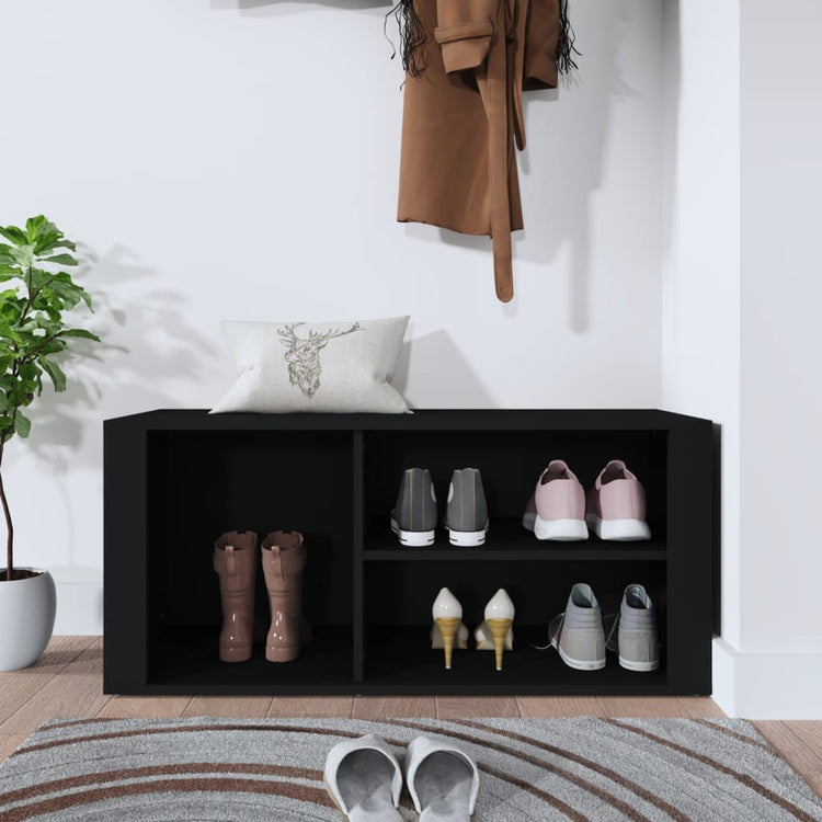Armoire à chaussures Vidaxl 100x35x45 cm en bois de bois