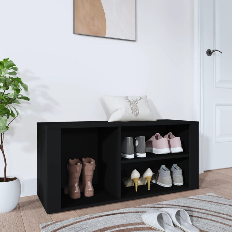 Armoire à chaussures Vidaxl 100x35x45 cm en bois de bois