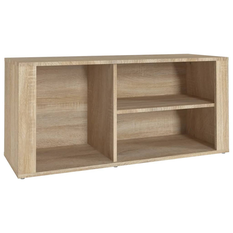 Armoire à chaussures vidaxl 100x35x45 cm en bois de bois de chêne sonoma coloré