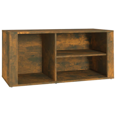 Armoire à chaussures Vidaxl 100x35x45 cm en bois de bois de chêne fumé coloré