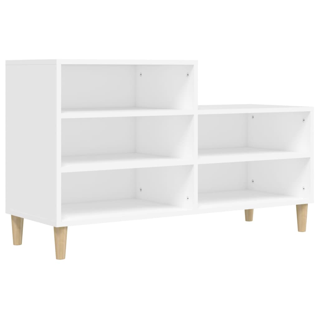Armoire à chaussures Vidaxl 102x36x60 cm Bois de bois de propriété