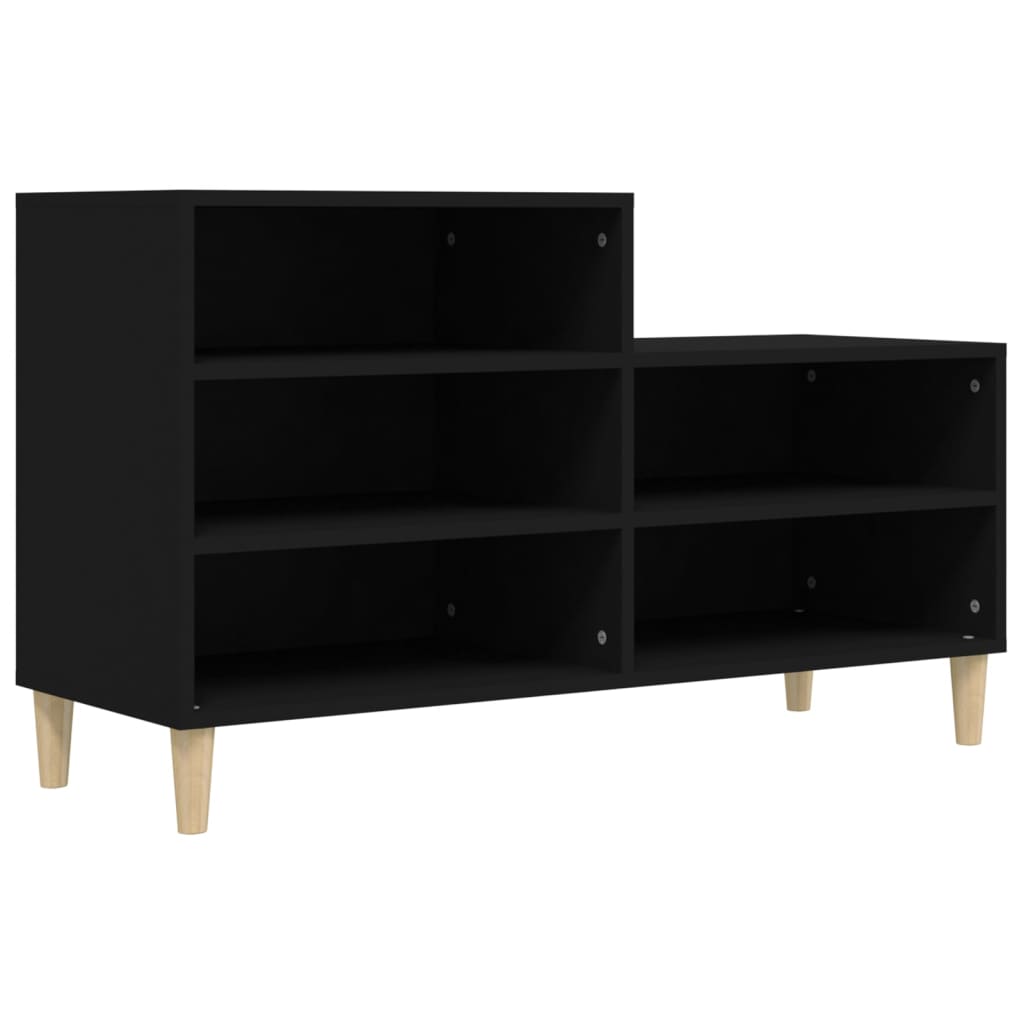 Armoire à chaussures Vidaxl 102x36x60 cm Bois de bois de propriété